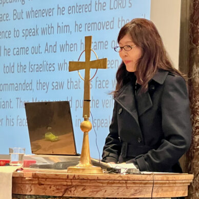 woman reading scripture